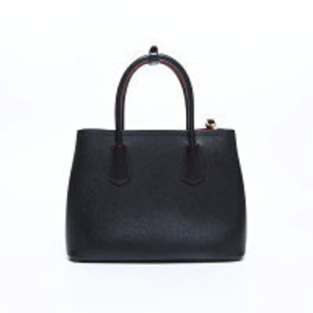 Prada Double Saffiano leather Shoulder bag black - Picture 3 of 13